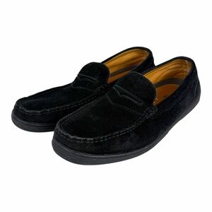Tommy Bahama Black Suede Leather Loafers Slip-on Driving Shoes Mens Size 10